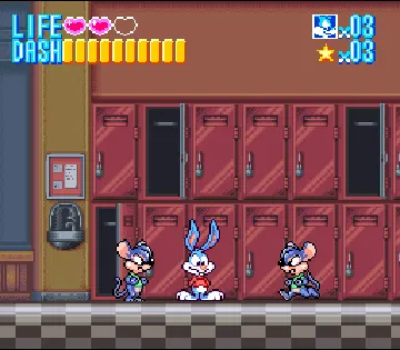 Tiny Toon Adventures - Buster Busts Loose! (USA) (Beta) screen shot game playing